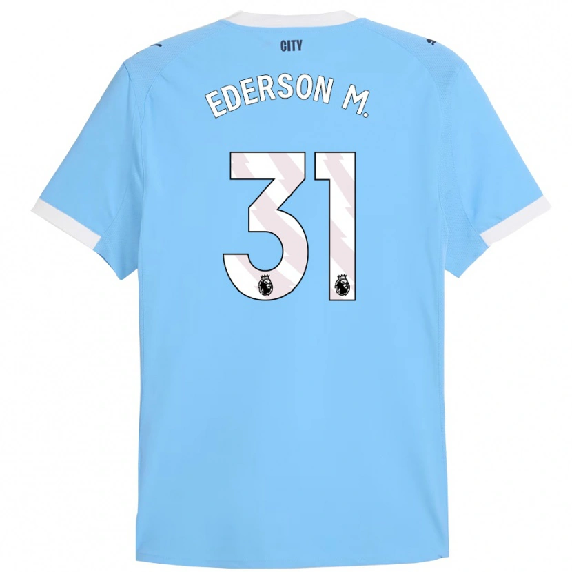 Danxen Dámské Ederson #31 Nebesky Modrá Bílá Domů Hráčské Dresy 2025/26 Dres