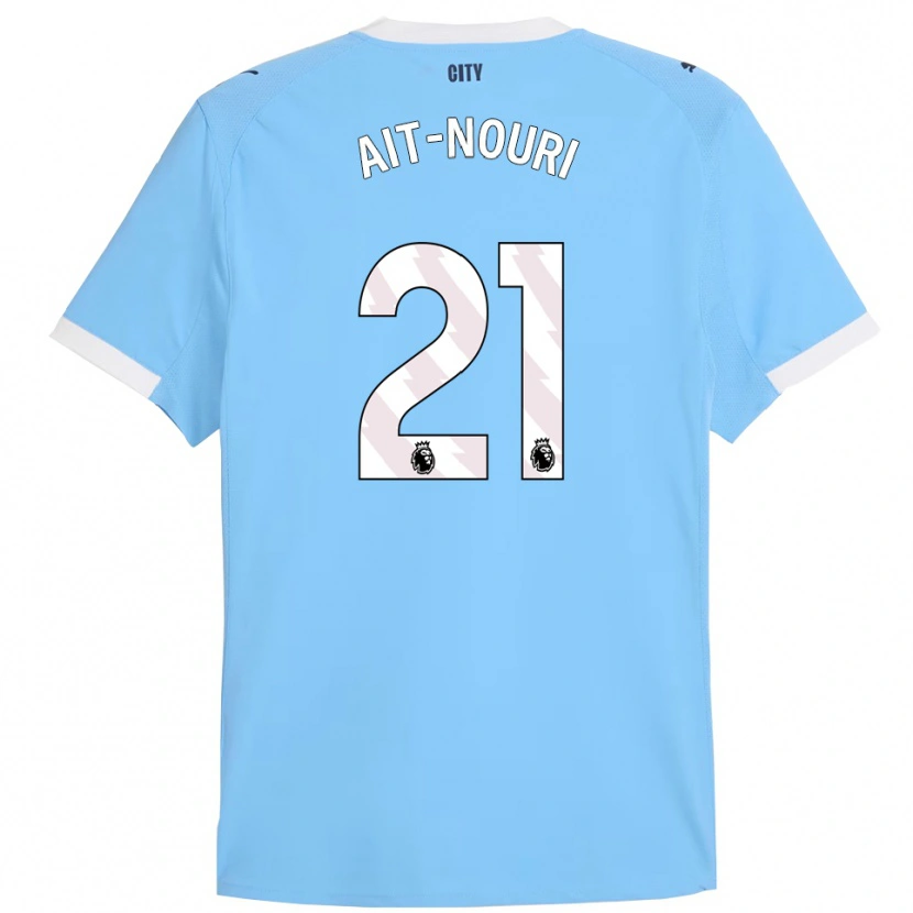 Danxen Dámské Rayan Aït-Nouri #21 Nebesky Modrá Bílá Domů Hráčské Dresy 2025/26 Dres