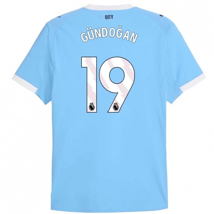 Danxen Dámské İlkay Gündoğan #19 Nebesky Modrá Bílá Domů Hráčské Dresy 2025/26 Dres