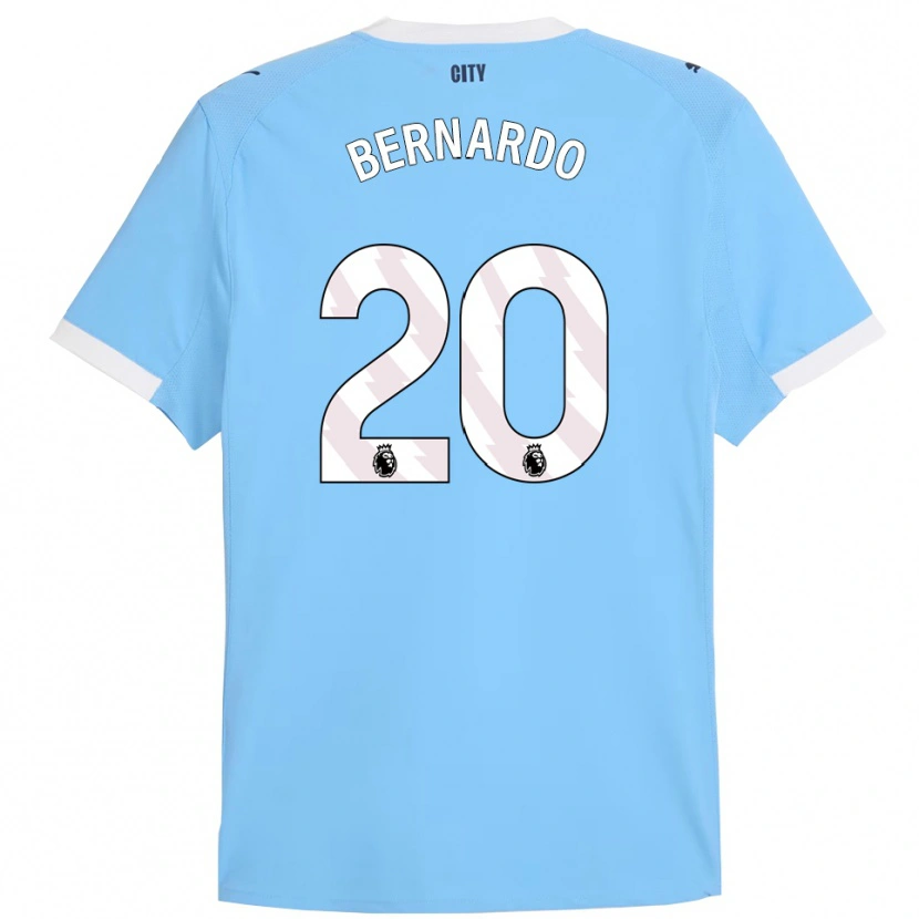 Danxen Dámské Bernardo Silva #20 Nebesky Modrá Bílá Domů Hráčské Dresy 2025/26 Dres