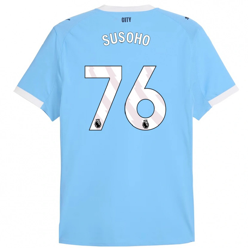Danxen Dámské Mahamadou Susoho #76 Nebesky Modrá Bílá Domů Hráčské Dresy 2025/26 Dres