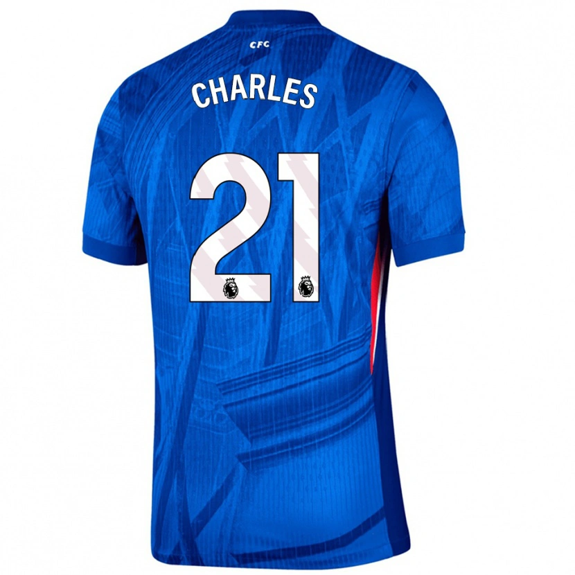 Danxen Dámské Niamh Charles #21 Modrá Bílá Domů Hráčské Dresy 2025/26 Dres