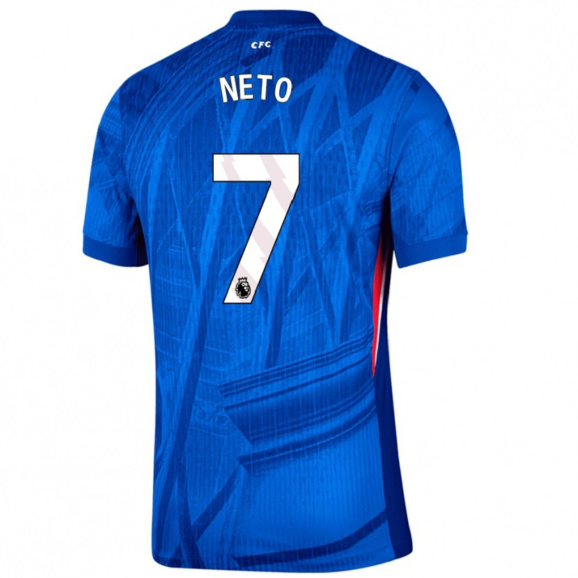 Danxen Dámské Pedro Neto #7 Modrá Bílá Domů Hráčské Dresy 2025/26 Dres