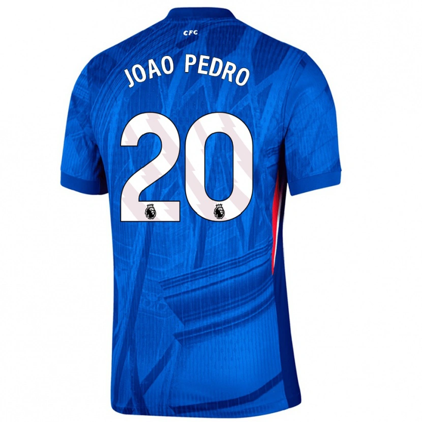 Danxen Dámské João Pedro #20 Modrá Bílá Domů Hráčské Dresy 2025/26 Dres