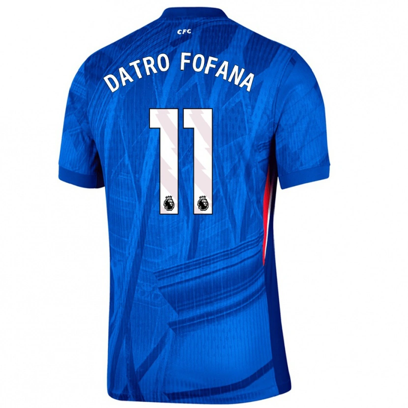 Danxen Dámské David Datro Fofana #11 Modrá Bílá Domů Hráčské Dresy 2025/26 Dres