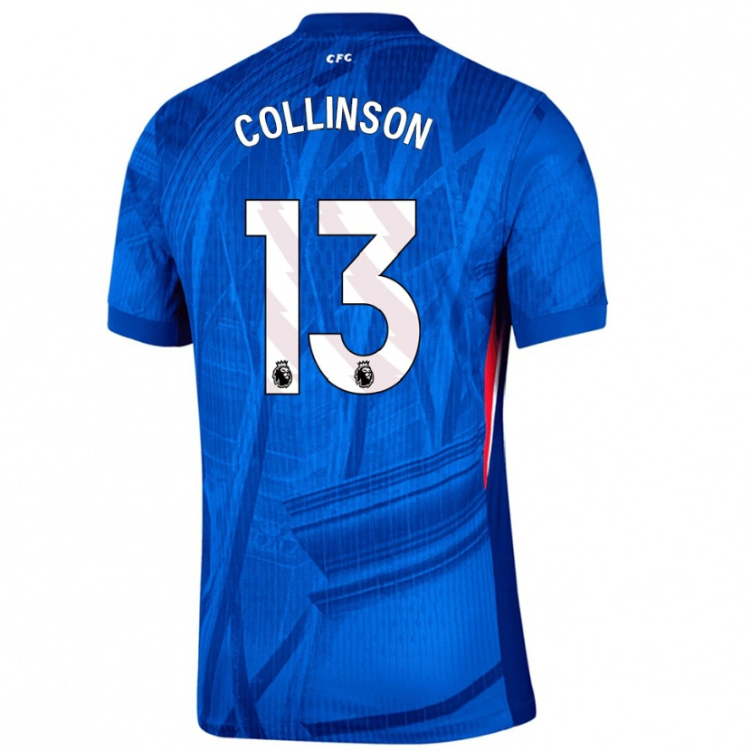 Danxen Dámské Isaac Collinson #13 Modrá Bílá Domů Hráčské Dresy 2025/26 Dres