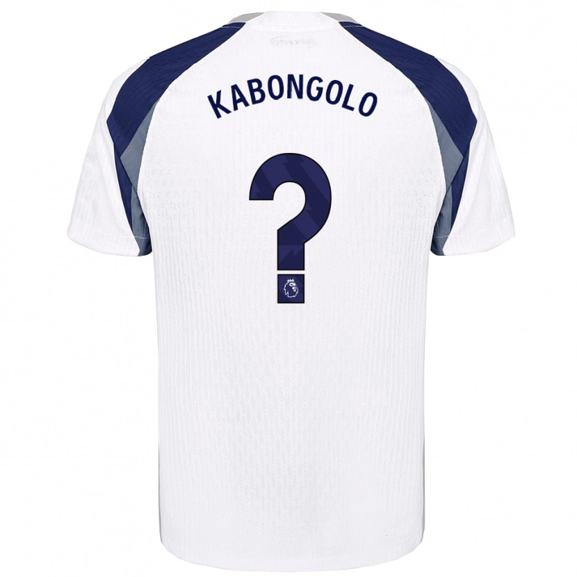 Danxen Dámské Melvyn Kabongolo #0 Bílá Tmavě Modrá Domů Hráčské Dresy 2025/26 Dres