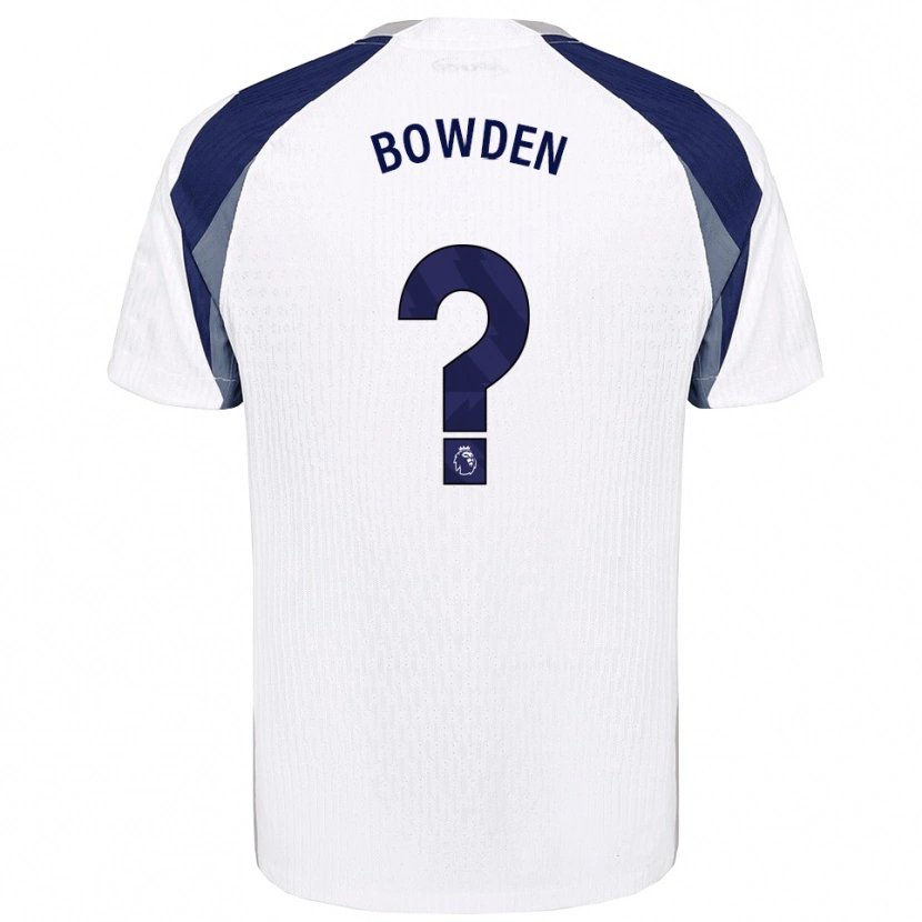 Danxen Dámské Jamie Bowden #0 Bílá Tmavě Modrá Domů Hráčské Dresy 2025/26 Dres