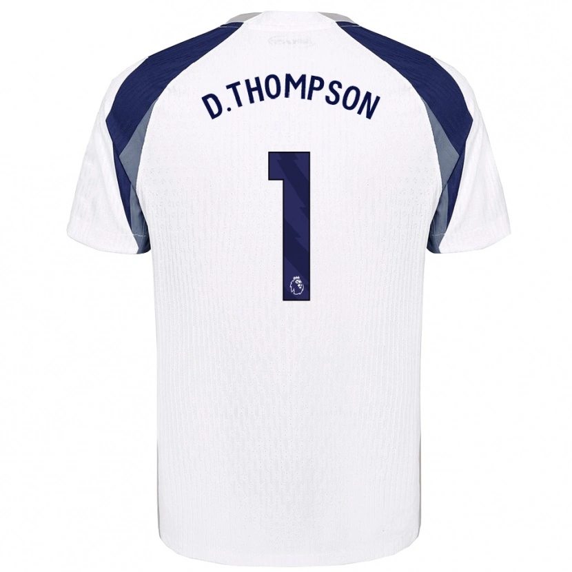 Danxen Dámské Dylan Thompson #1 Bílá Tmavě Modrá Domů Hráčské Dresy 2025/26 Dres