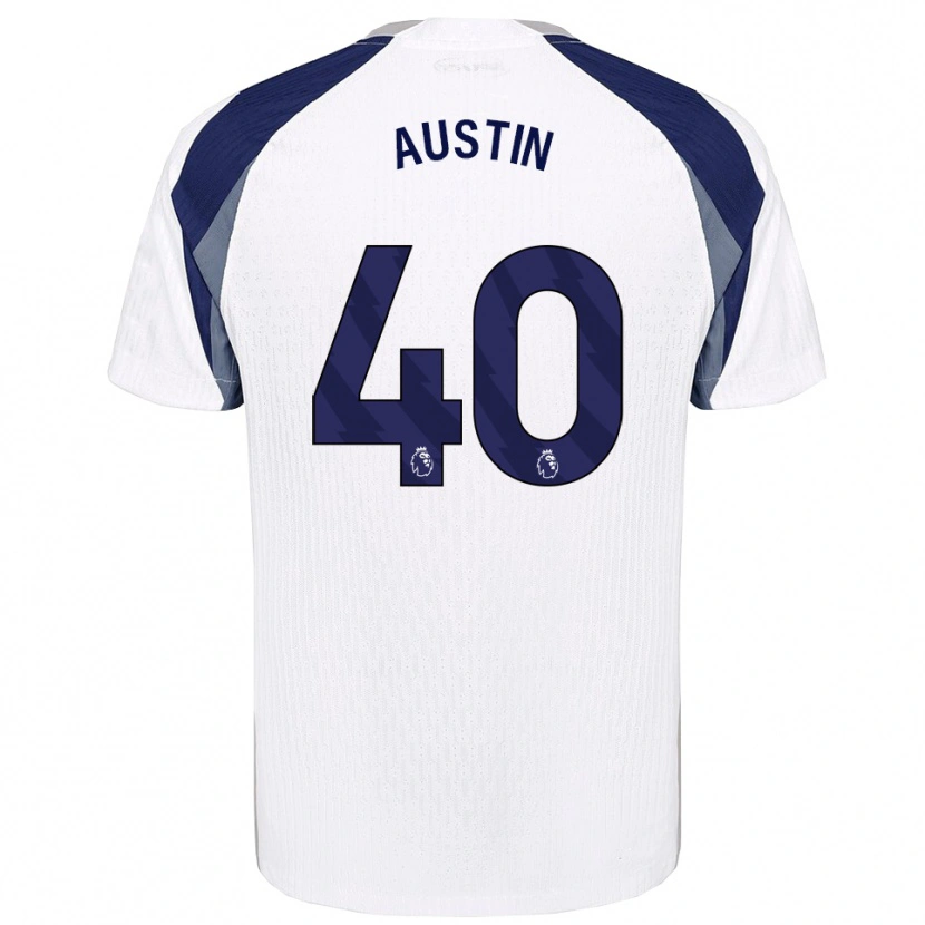 Danxen Dámské Brandon Austin #40 Bílá Tmavě Modrá Domů Hráčské Dresy 2025/26 Dres