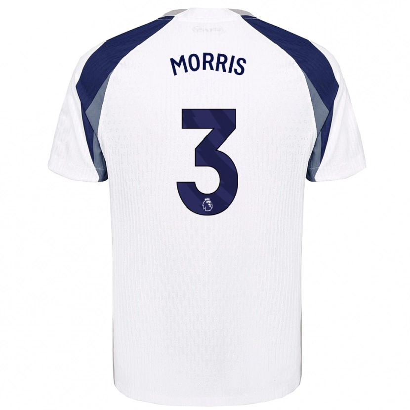 Danxen Dámské Ella Morris #3 Bílá Tmavě Modrá Domů Hráčské Dresy 2025/26 Dres
