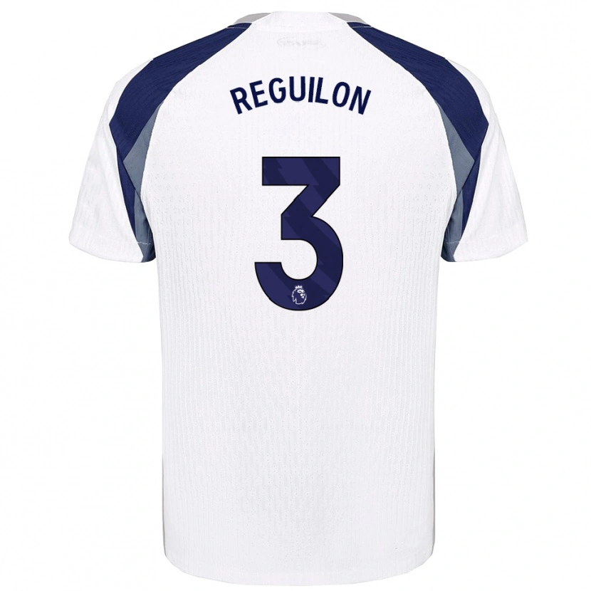 Danxen Dámské Sergio Reguilon #3 Bílá Tmavě Modrá Domů Hráčské Dresy 2025/26 Dres