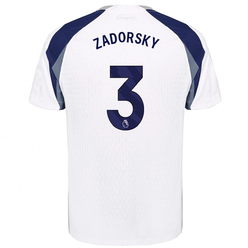 Danxen Dámské Shelina Zadorsky #3 Bílá Tmavě Modrá Domů Hráčské Dresy 2025/26 Dres