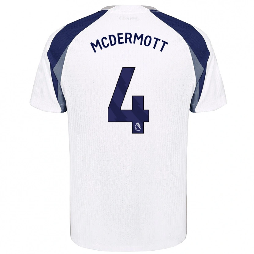 Danxen Dámské Pele Arganese-Mcdermott #4 Bílá Tmavě Modrá Domů Hráčské Dresy 2025/26 Dres