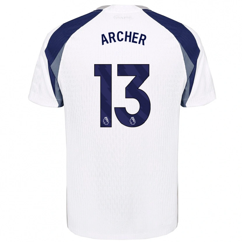 Danxen Dámské Samual Archer #13 Bílá Tmavě Modrá Domů Hráčské Dresy 2025/26 Dres