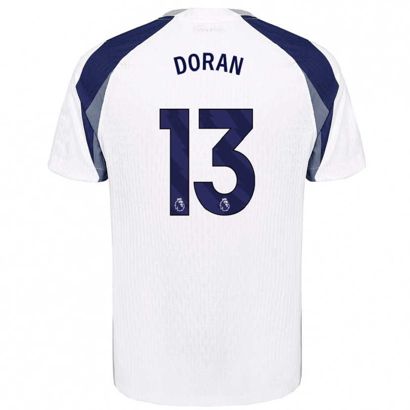 Danxen Dámské Farren Doran #13 Bílá Tmavě Modrá Domů Hráčské Dresy 2025/26 Dres