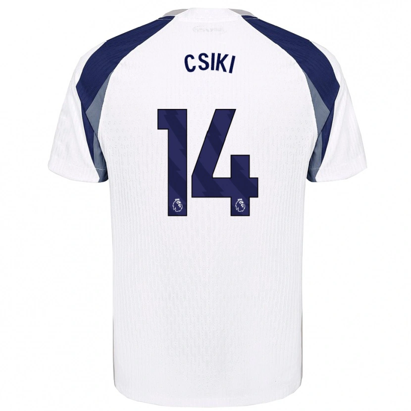 Danxen Dámské Anna Csiki #14 Bílá Tmavě Modrá Domů Hráčské Dresy 2025/26 Dres