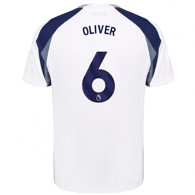 Danxen Dámské Dexter Oliver #6 Bílá Tmavě Modrá Domů Hráčské Dresy 2025/26 Dres