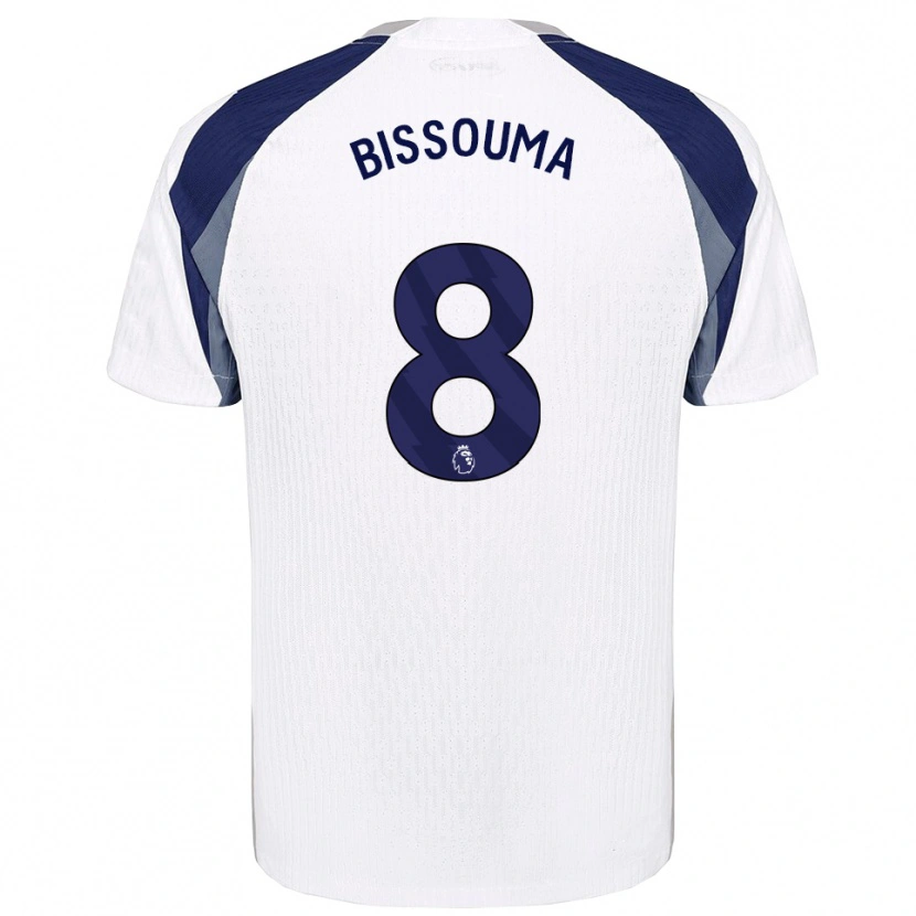Danxen Dámské Yves Bissouma #8 Bílá Tmavě Modrá Domů Hráčské Dresy 2025/26 Dres