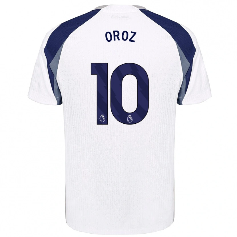 Danxen Dámské Maite Oroz #10 Bílá Tmavě Modrá Domů Hráčské Dresy 2025/26 Dres