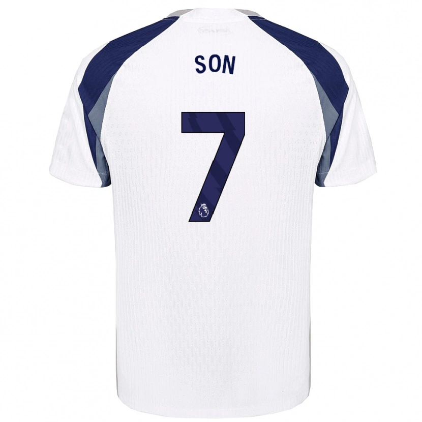 Danxen Dámské Heung-Min Son #7 Bílá Tmavě Modrá Domů Hráčské Dresy 2025/26 Dres