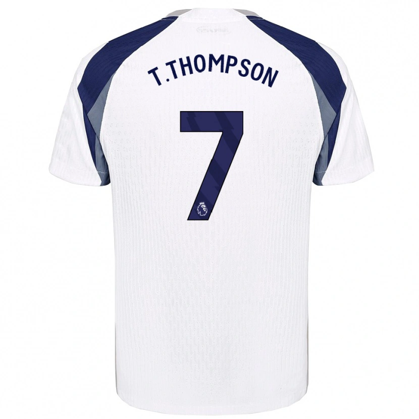 Danxen Dámské Tynan Thompson #7 Bílá Tmavě Modrá Domů Hráčské Dresy 2025/26 Dres