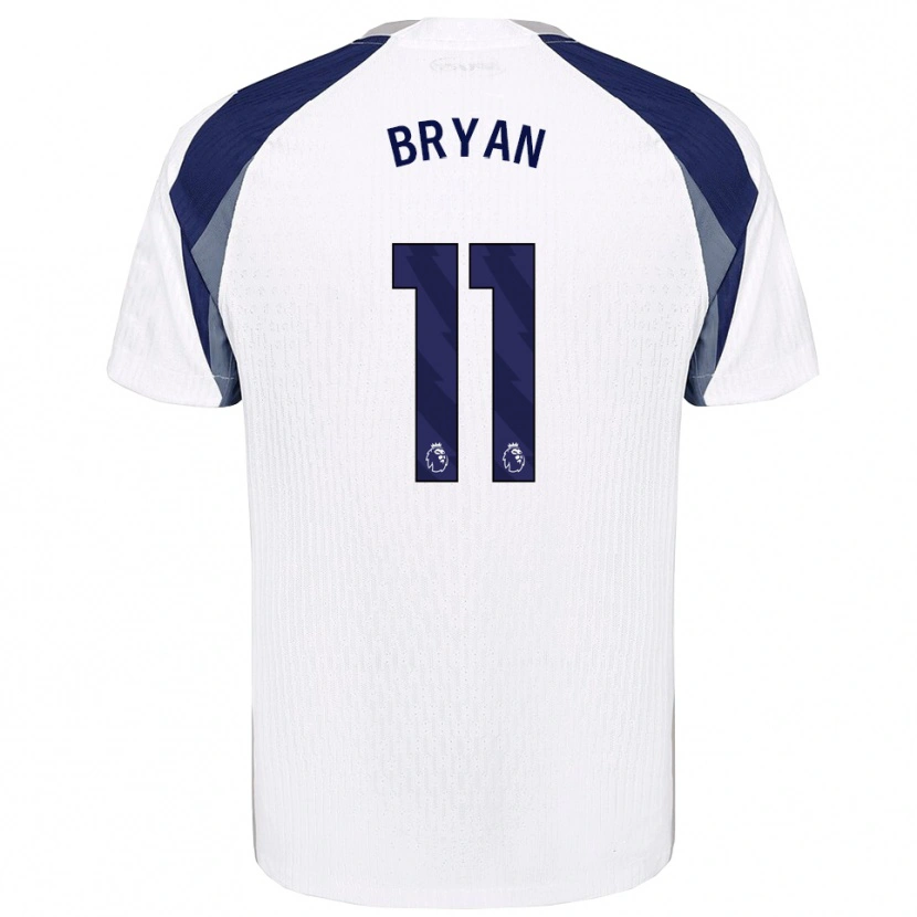 Danxen Dámské Bryan Gil #11 Bílá Tmavě Modrá Domů Hráčské Dresy 2025/26 Dres