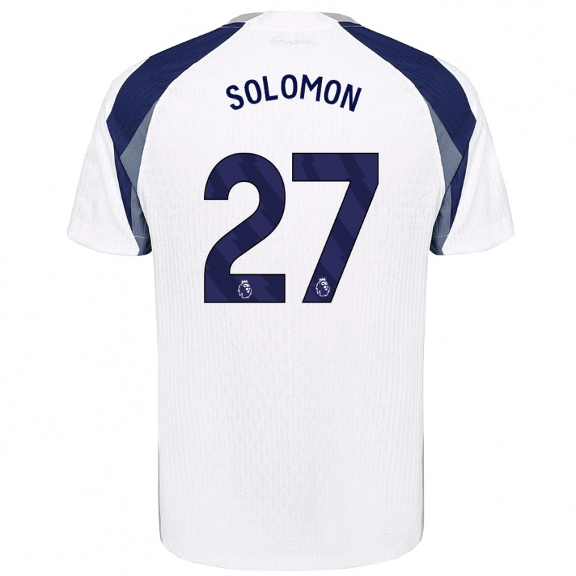 Danxen Dámské Manor Solomon #27 Bílá Tmavě Modrá Domů Hráčské Dresy 2025/26 Dres