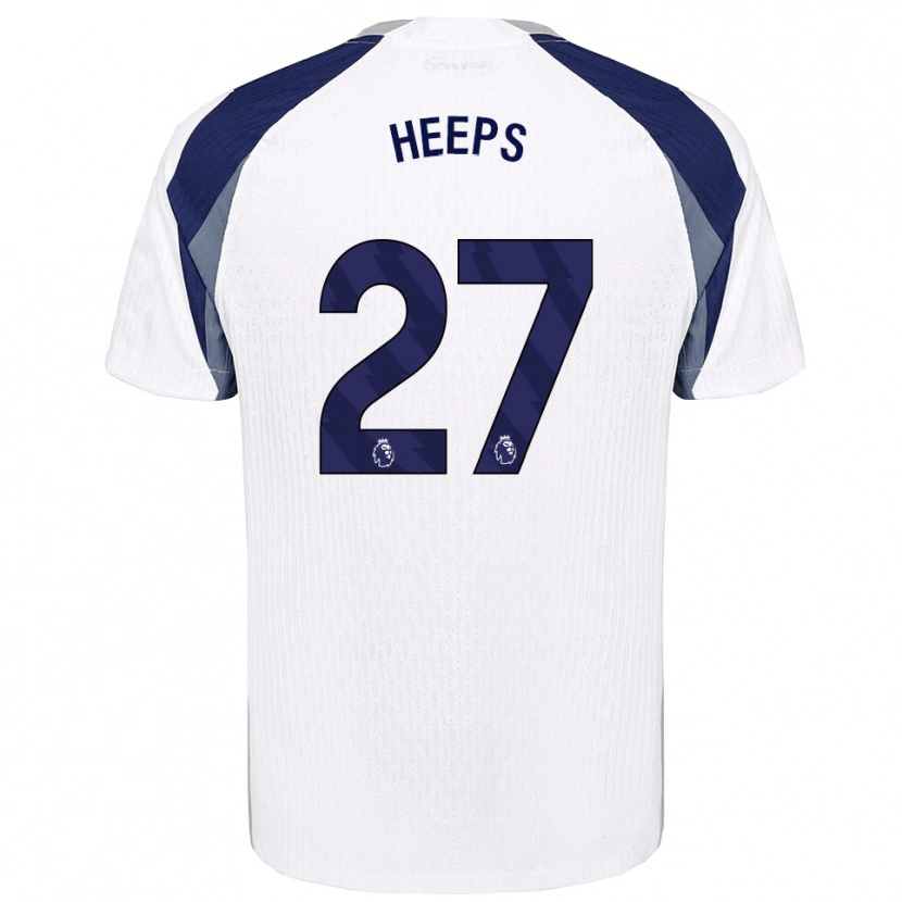 Danxen Dámské Eleanor Heeps #27 Bílá Tmavě Modrá Domů Hráčské Dresy 2025/26 Dres