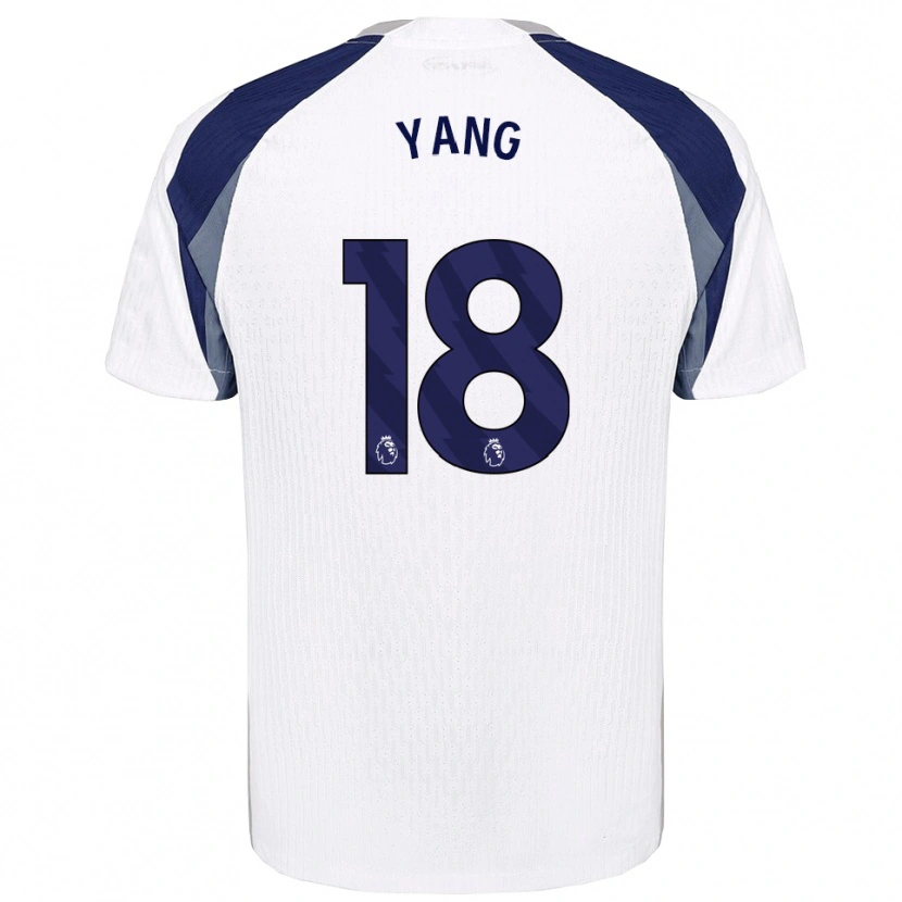 Danxen Dámské Min-Hyeok Yang #18 Bílá Tmavě Modrá Domů Hráčské Dresy 2025/26 Dres