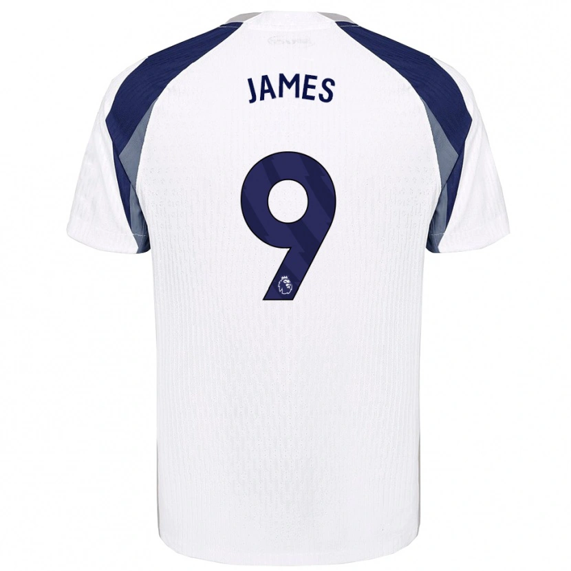 Danxen Dámské Herbie James #9 Bílá Tmavě Modrá Domů Hráčské Dresy 2025/26 Dres