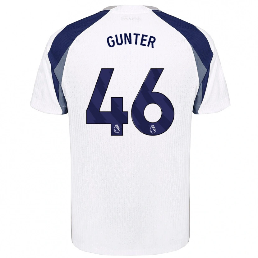 Danxen Dámské Luca Gunter #46 Bílá Tmavě Modrá Domů Hráčské Dresy 2025/26 Dres