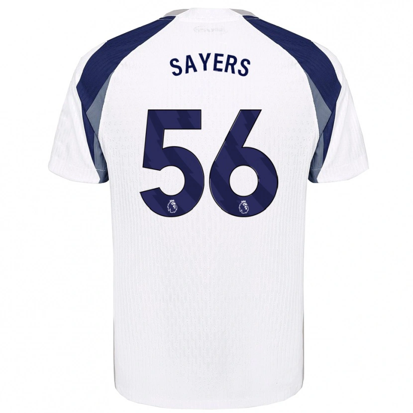 Danxen Dámské Charlie Sayers #56 Bílá Tmavě Modrá Domů Hráčské Dresy 2025/26 Dres