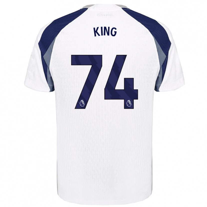 Danxen Dámské Maeson King #74 Bílá Tmavě Modrá Domů Hráčské Dresy 2025/26 Dres