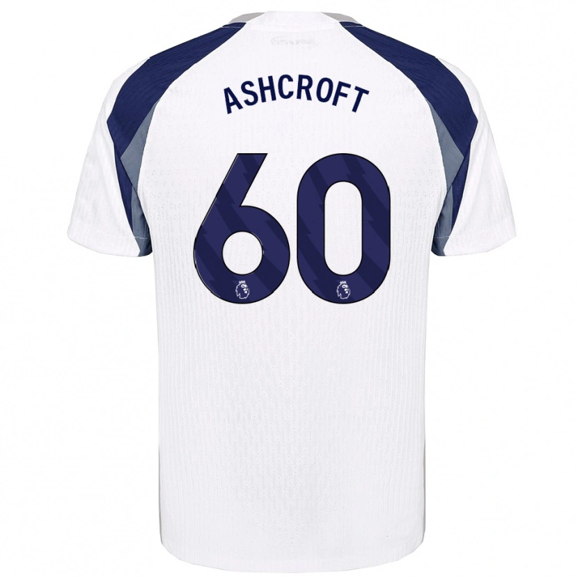 Danxen Dámské Tyrell Ashcroft #60 Bílá Tmavě Modrá Domů Hráčské Dresy 2025/26 Dres