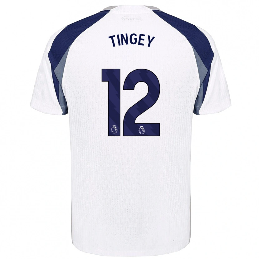 Danxen Dámské Tyler Tingey #12 Bílá Tmavě Modrá Domů Hráčské Dresy 2025/26 Dres
