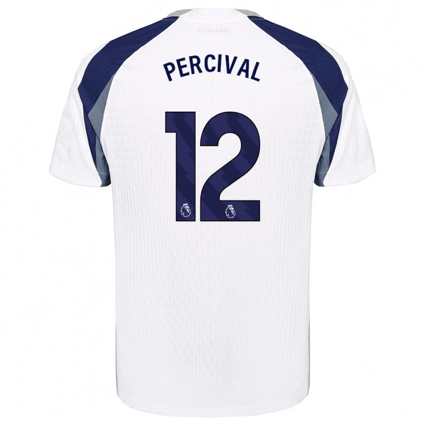 Danxen Dámské Ria Percival #12 Bílá Tmavě Modrá Domů Hráčské Dresy 2025/26 Dres