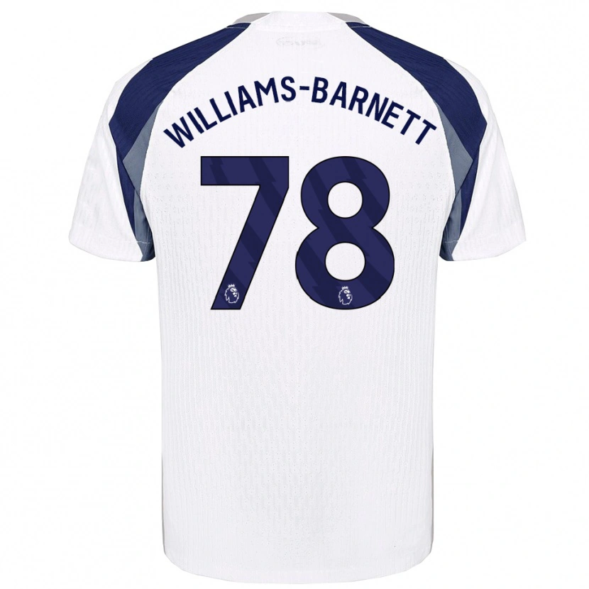 Danxen Dámské Lucá Williams-Barnett #78 Bílá Tmavě Modrá Domů Hráčské Dresy 2025/26 Dres