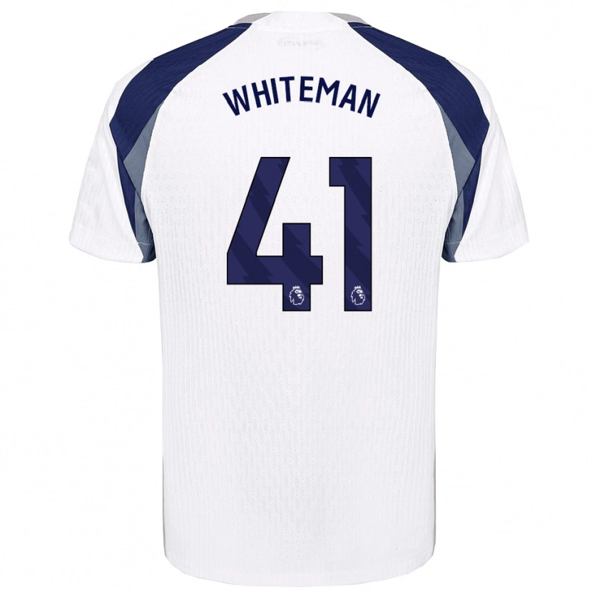 Danxen Dámské Alfie Whiteman #41 Bílá Tmavě Modrá Domů Hráčské Dresy 2025/26 Dres