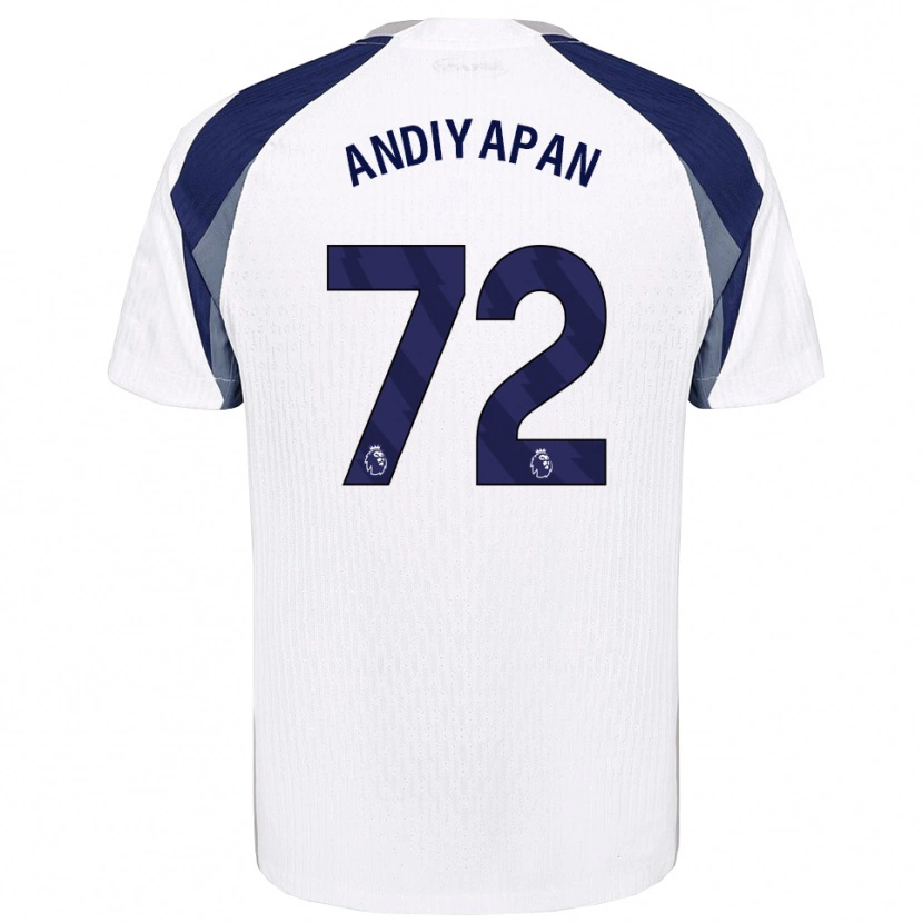 Danxen Dámské William Andiyapan #72 Bílá Tmavě Modrá Domů Hráčské Dresy 2025/26 Dres