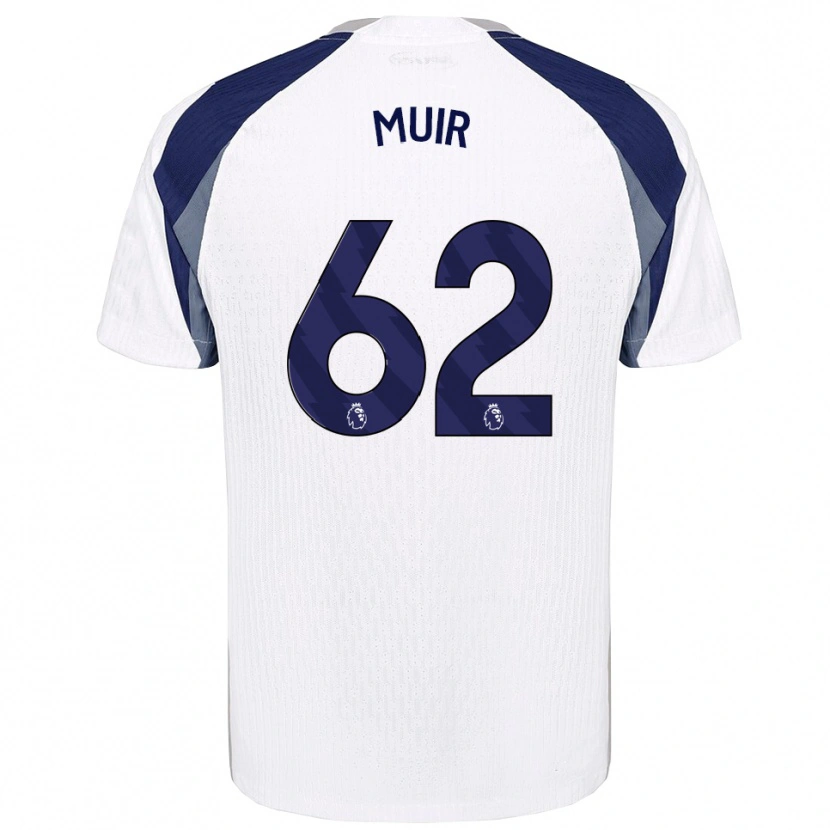 Danxen Dámské Marqes Muir #62 Bílá Tmavě Modrá Domů Hráčské Dresy 2025/26 Dres