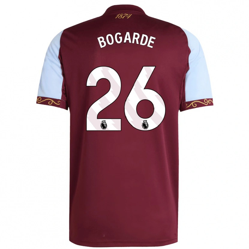 Danxen Dámské Lamare Bogarde #26 Burgundská Nebesky Modrá Domů Hráčské Dresy 2025/26 Dres