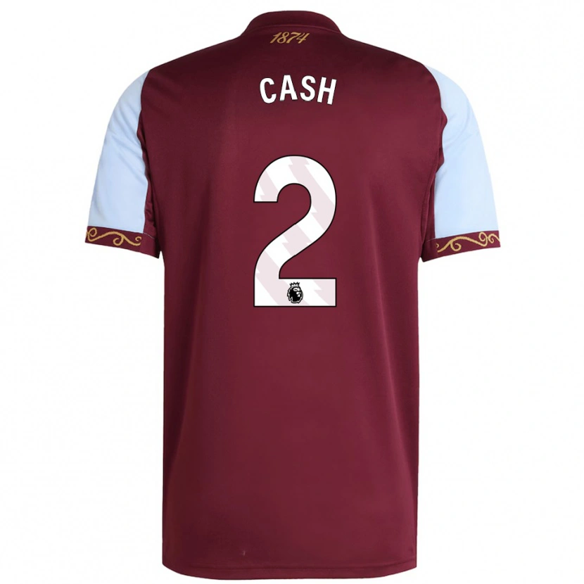 Danxen Dámské Matty Cash #2 Burgundská Nebesky Modrá Domů Hráčské Dresy 2025/26 Dres