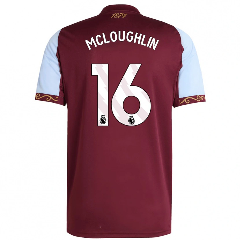 Danxen Dámské Olivia Mcloughlin #16 Burgundská Nebesky Modrá Domů Hráčské Dresy 2025/26 Dres