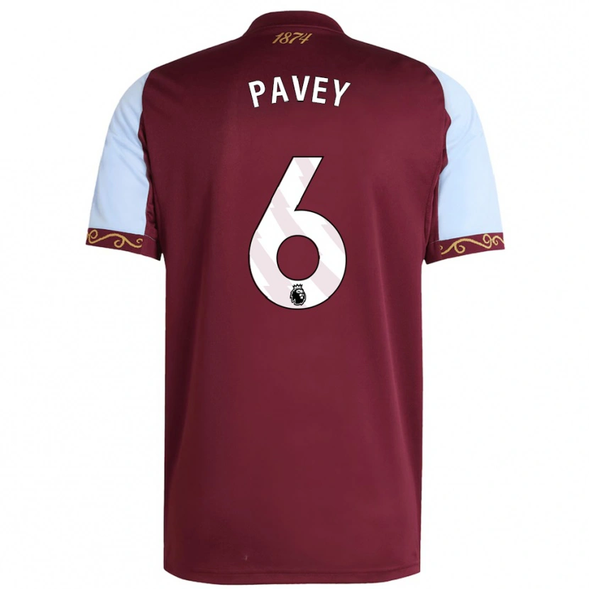 Danxen Dámské Charlie Pavey #6 Burgundská Nebesky Modrá Domů Hráčské Dresy 2025/26 Dres