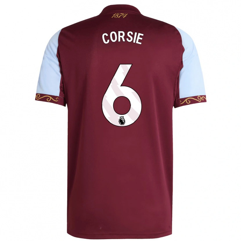 Danxen Dámské Rachel Corsie #6 Burgundská Nebesky Modrá Domů Hráčské Dresy 2025/26 Dres
