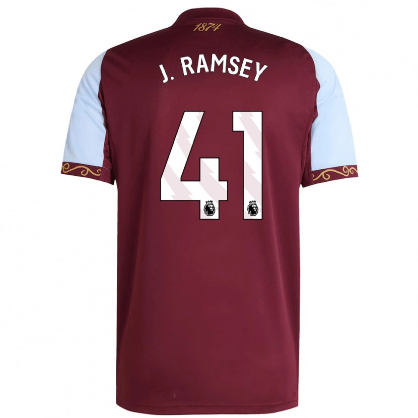 Danxen Dámské Jacob Ramsey #41 Burgundská Nebesky Modrá Domů Hráčské Dresy 2025/26 Dres