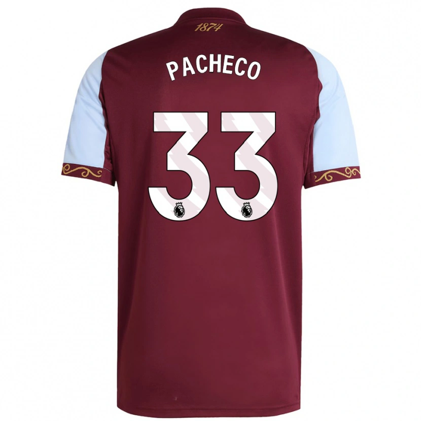 Danxen Dámské Maz Pacheco #33 Burgundská Nebesky Modrá Domů Hráčské Dresy 2025/26 Dres