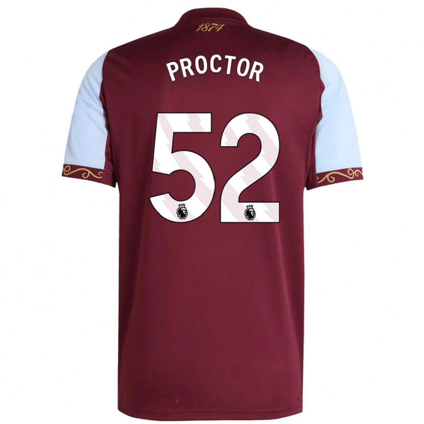 Danxen Dámské Sam Proctor #52 Burgundská Nebesky Modrá Domů Hráčské Dresy 2025/26 Dres