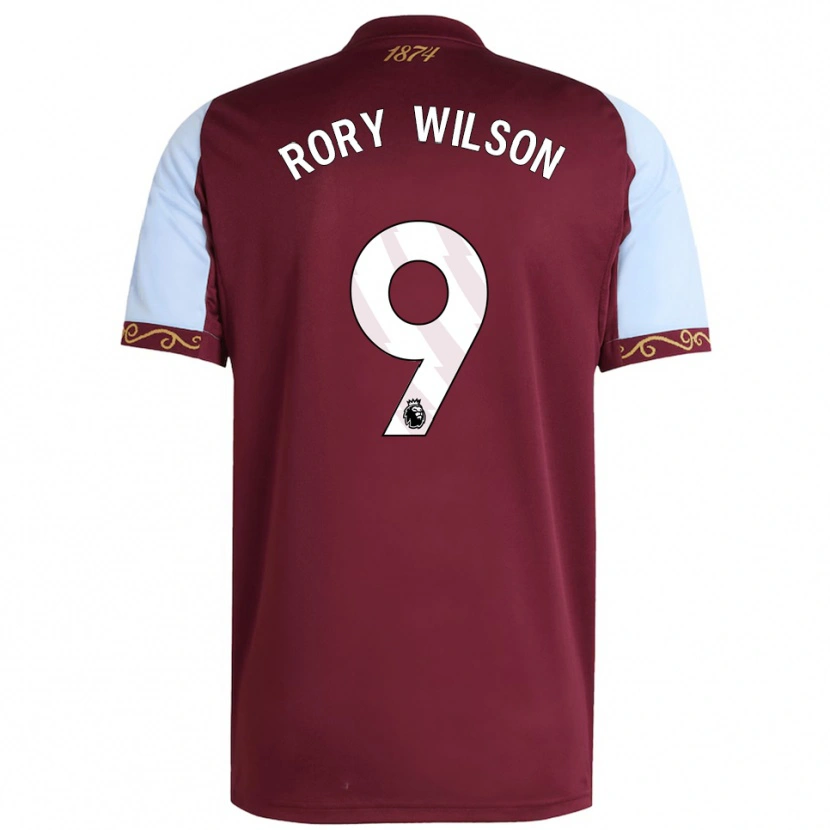 Danxen Dámské Rory Wilson #9 Burgundská Nebesky Modrá Domů Hráčské Dresy 2025/26 Dres